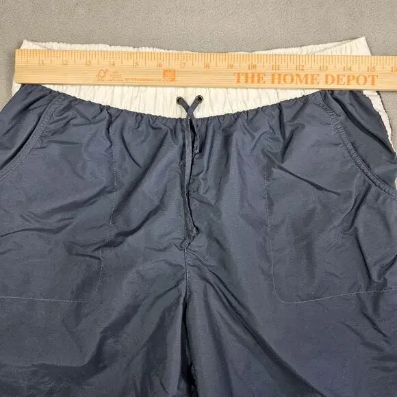 Vintage Nike Track Pants Womens Medium Blue Warm Up Lined Swoosh Sportswear Y2K - Picture 11 of 15